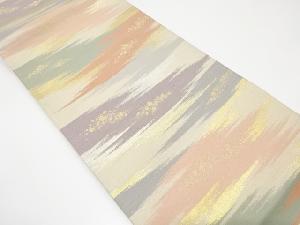 霞に箔散らし模様織り出し袋帯